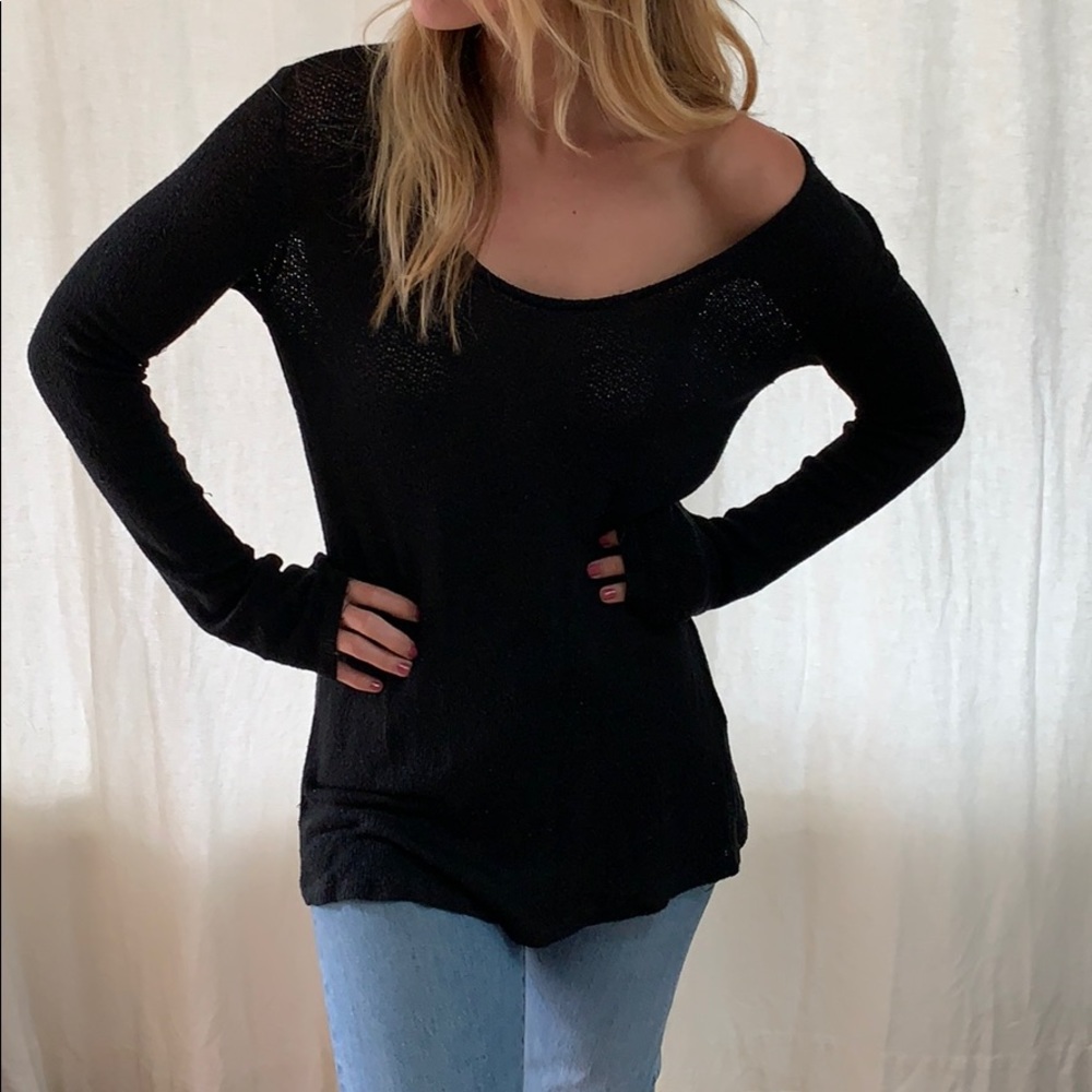 Black knit sweater - Picture 1 of 7